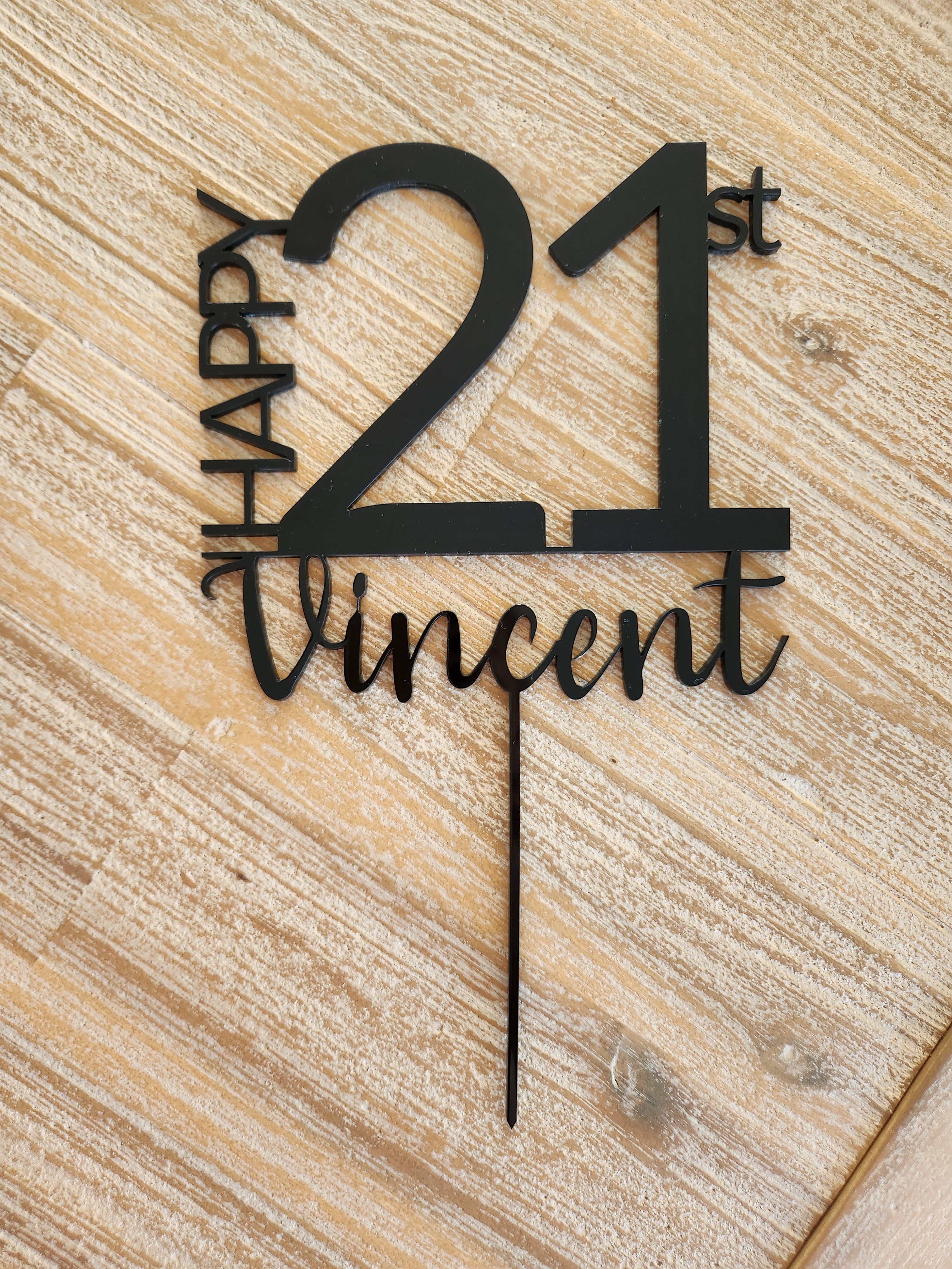 Custom 21st Cake Topper