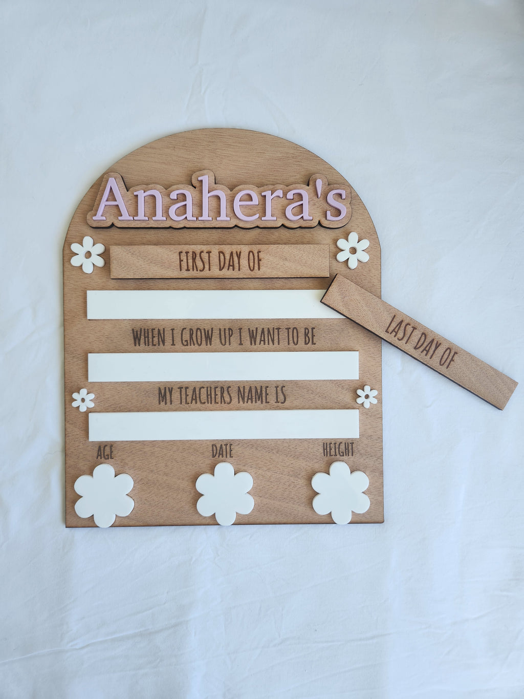 First Day/Last Day of School Board