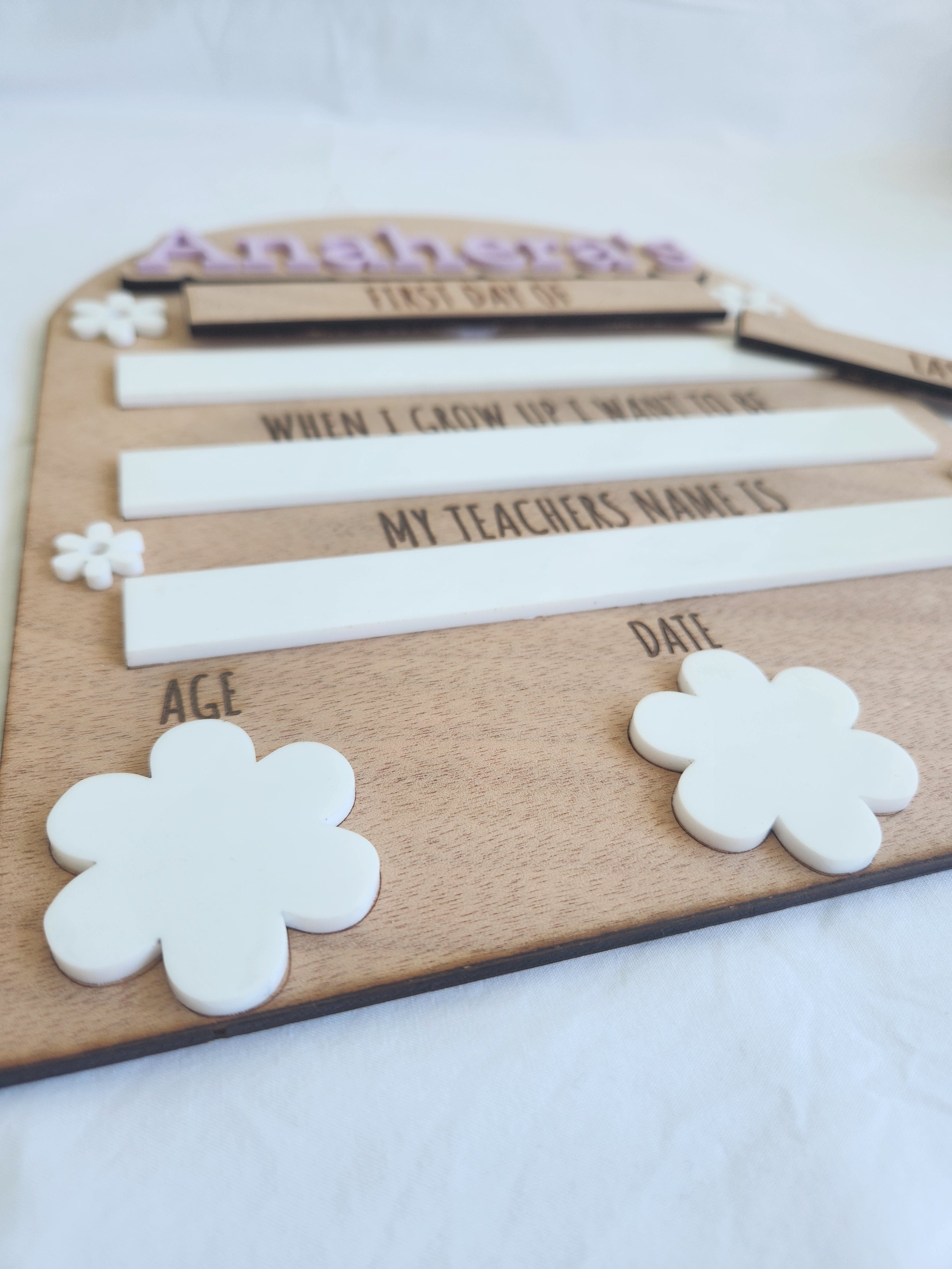 First Day/Last Day of School Board