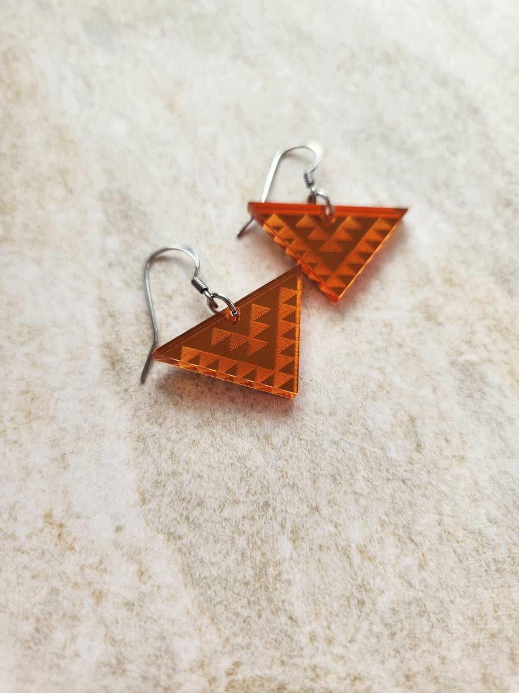 Med Triangle Mirror - Burnt Orange