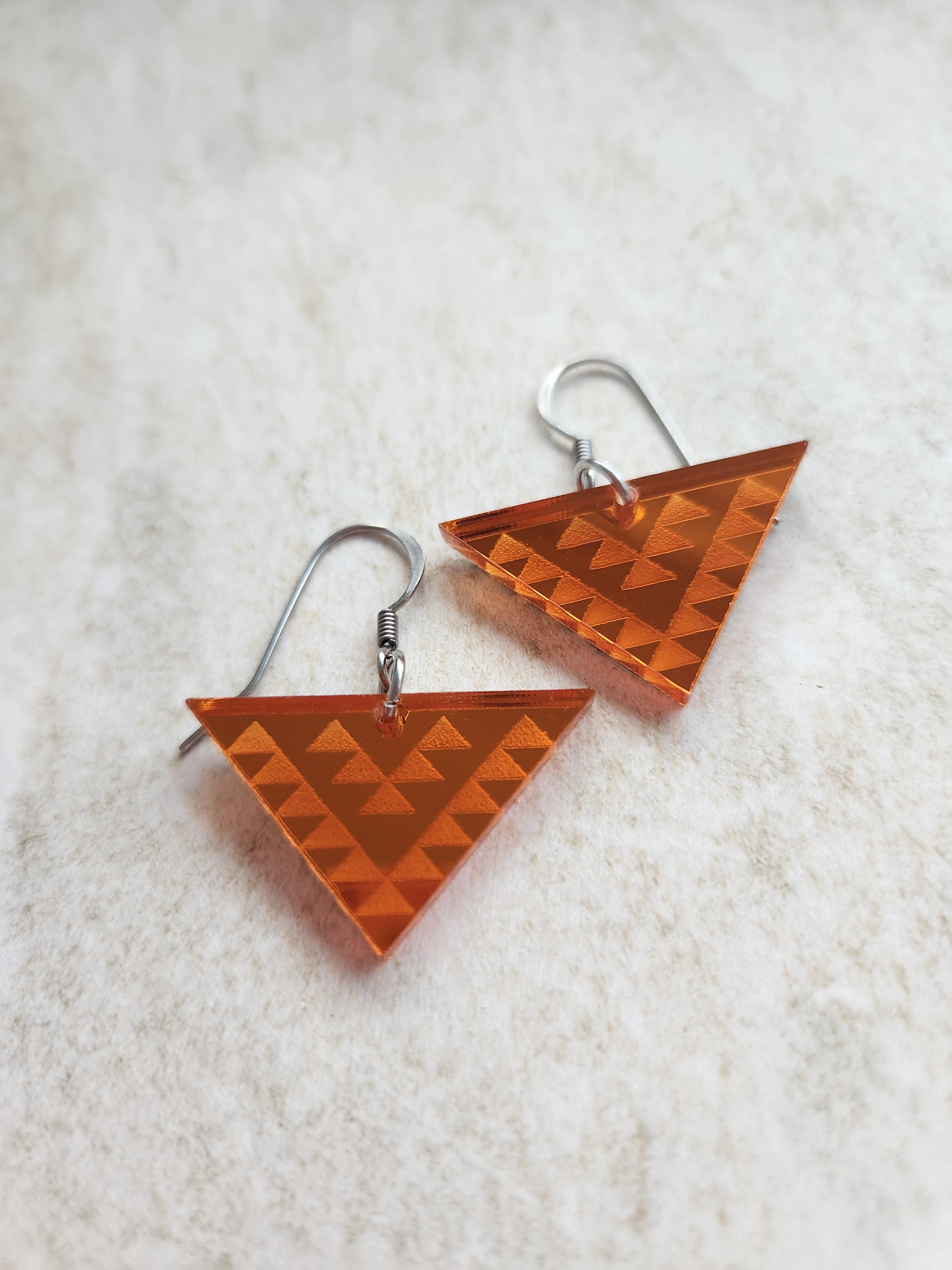Med Triangle Mirror - Burnt Orange