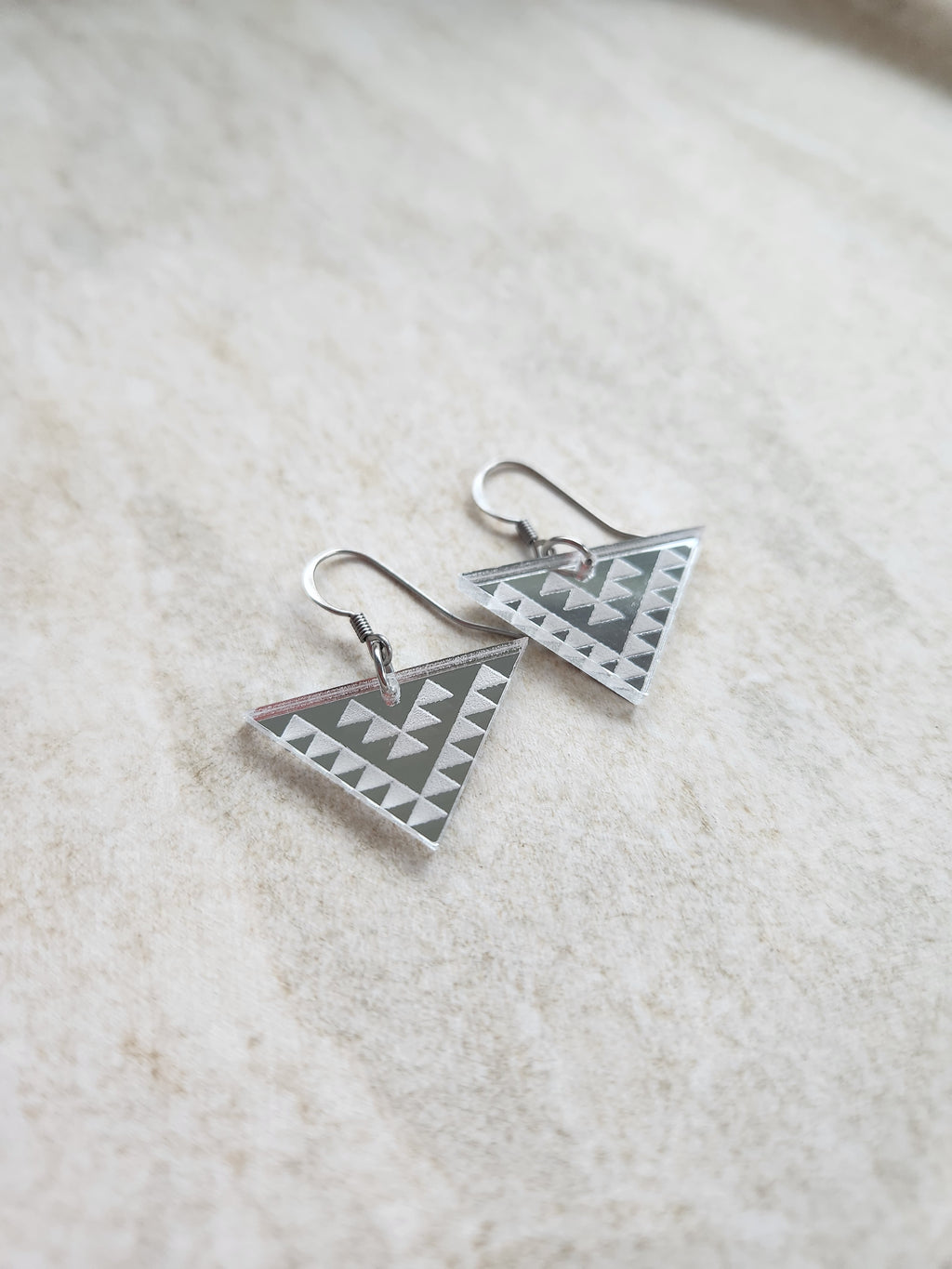 Med Triangle Mirror - Silver