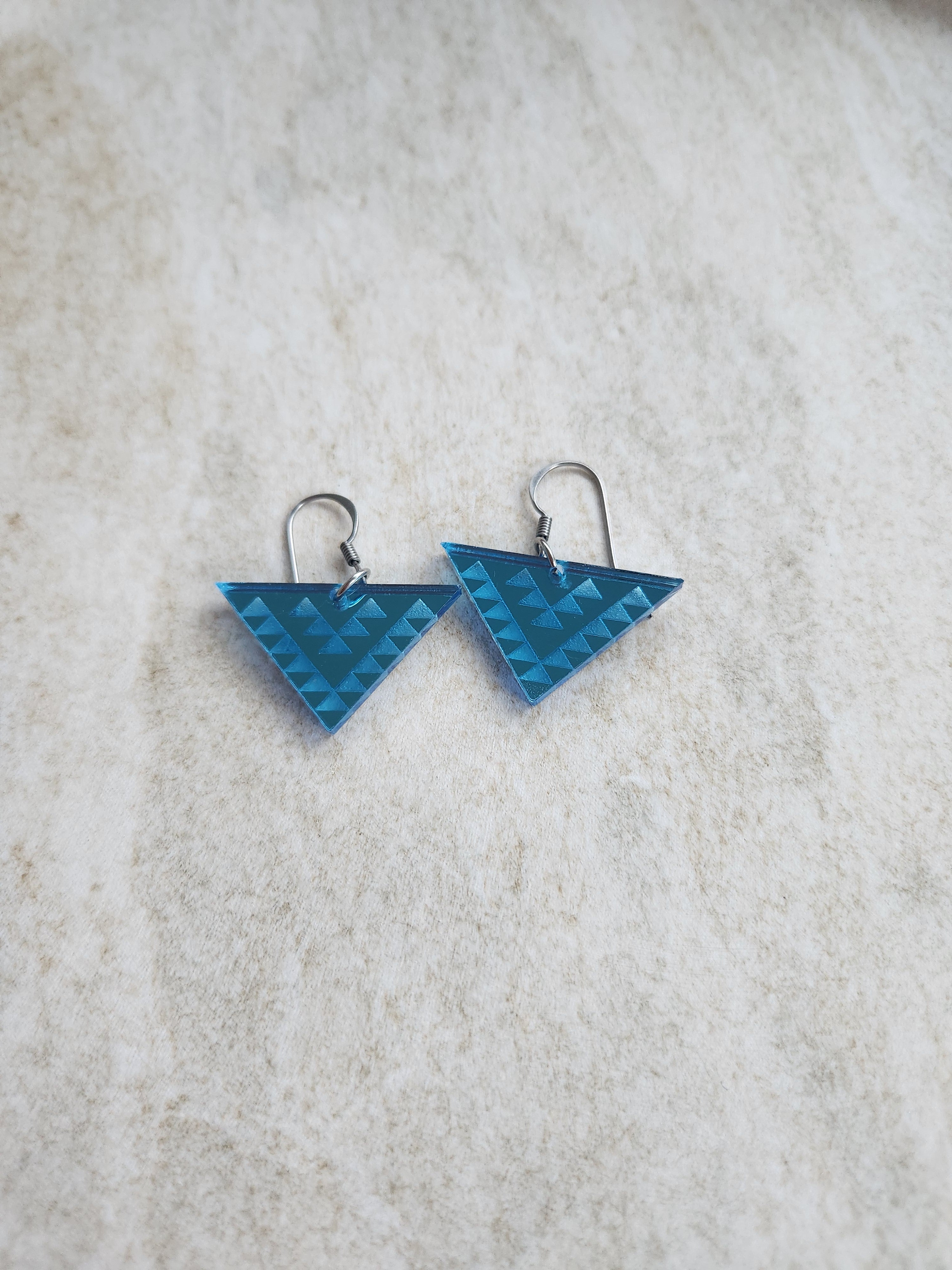 Med Triangle Mirror - Blue