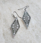 Long Diamond Mirror - Silver