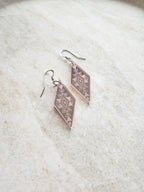 Long Diamond Mirror - Rose Gold