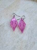 Long Diamond Mirror - Pink