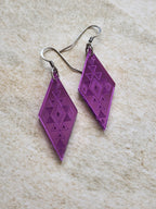 Long Diamond Mirror - Purple