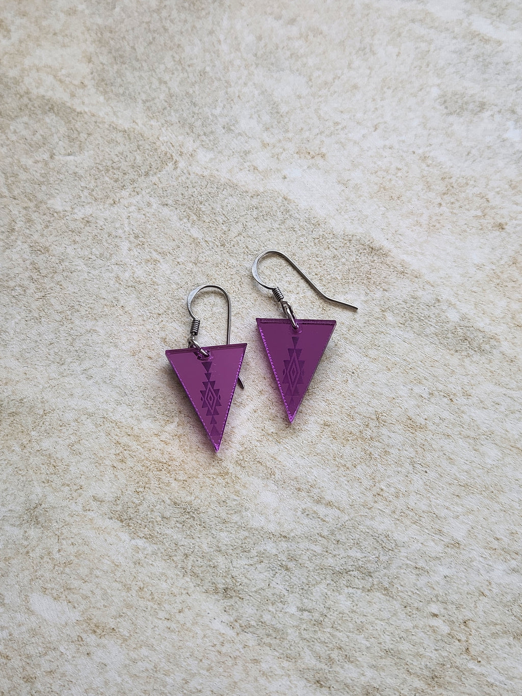 Small Triangle Mirror - Purple Style 2