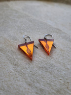 Small Triangle Mirror - Burnt Orange Style 2