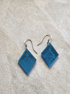 Small Diamond Mirror - Blue