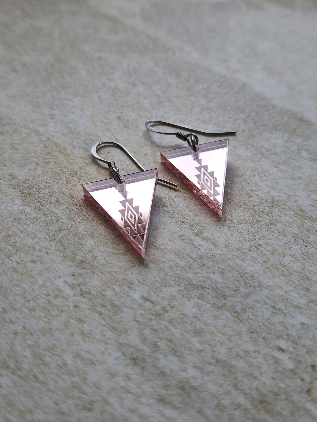 Small Triangle Mirror - Rose Gold Style 2
