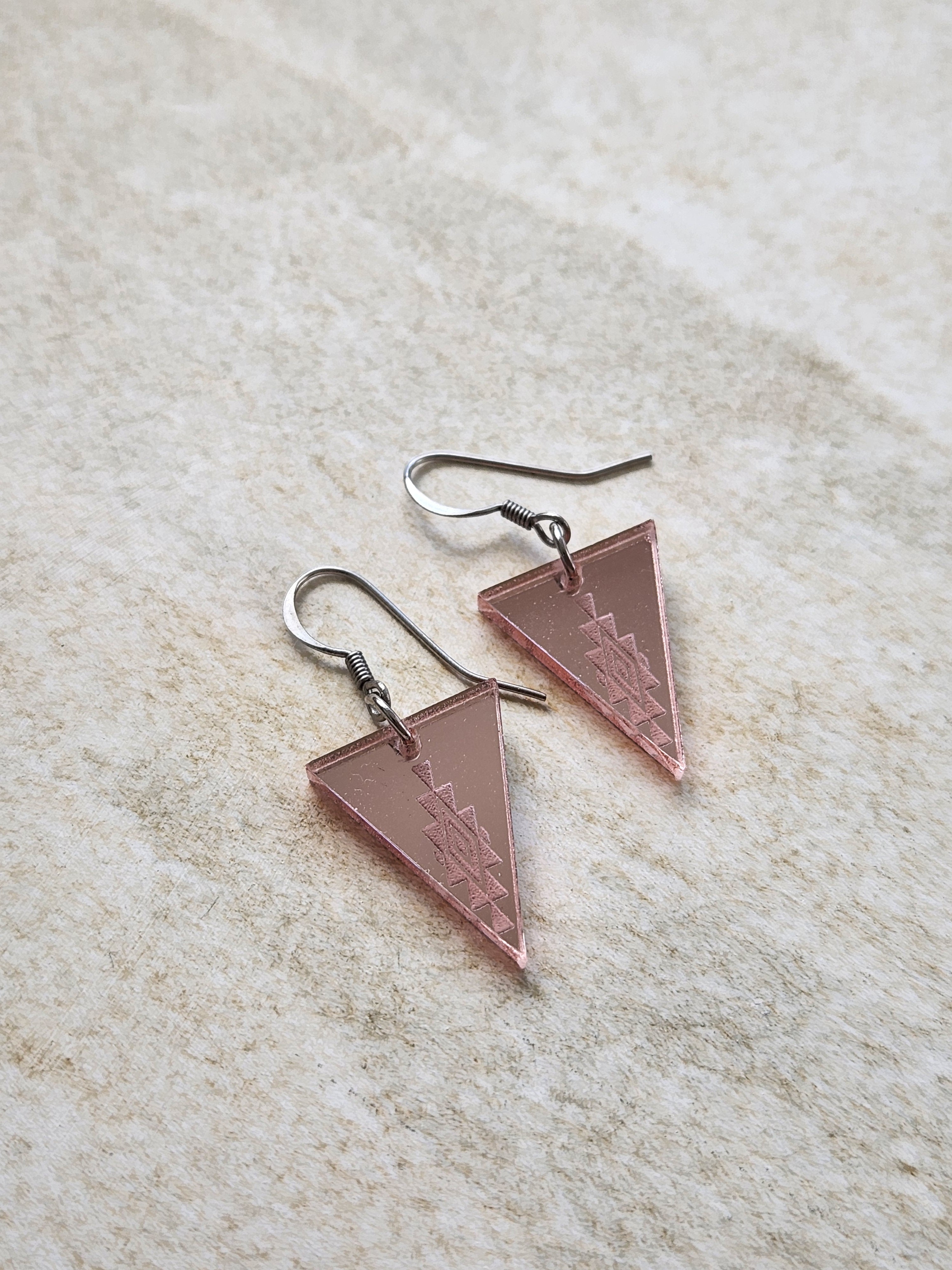 Small Triangle Mirror - Rose Gold Style 2