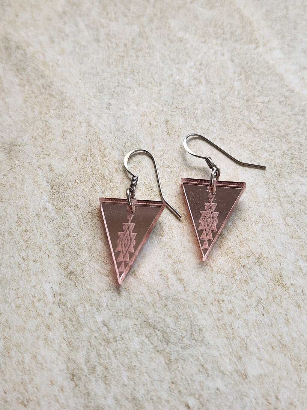 Small Triangle Mirror - Rose Gold Style 2
