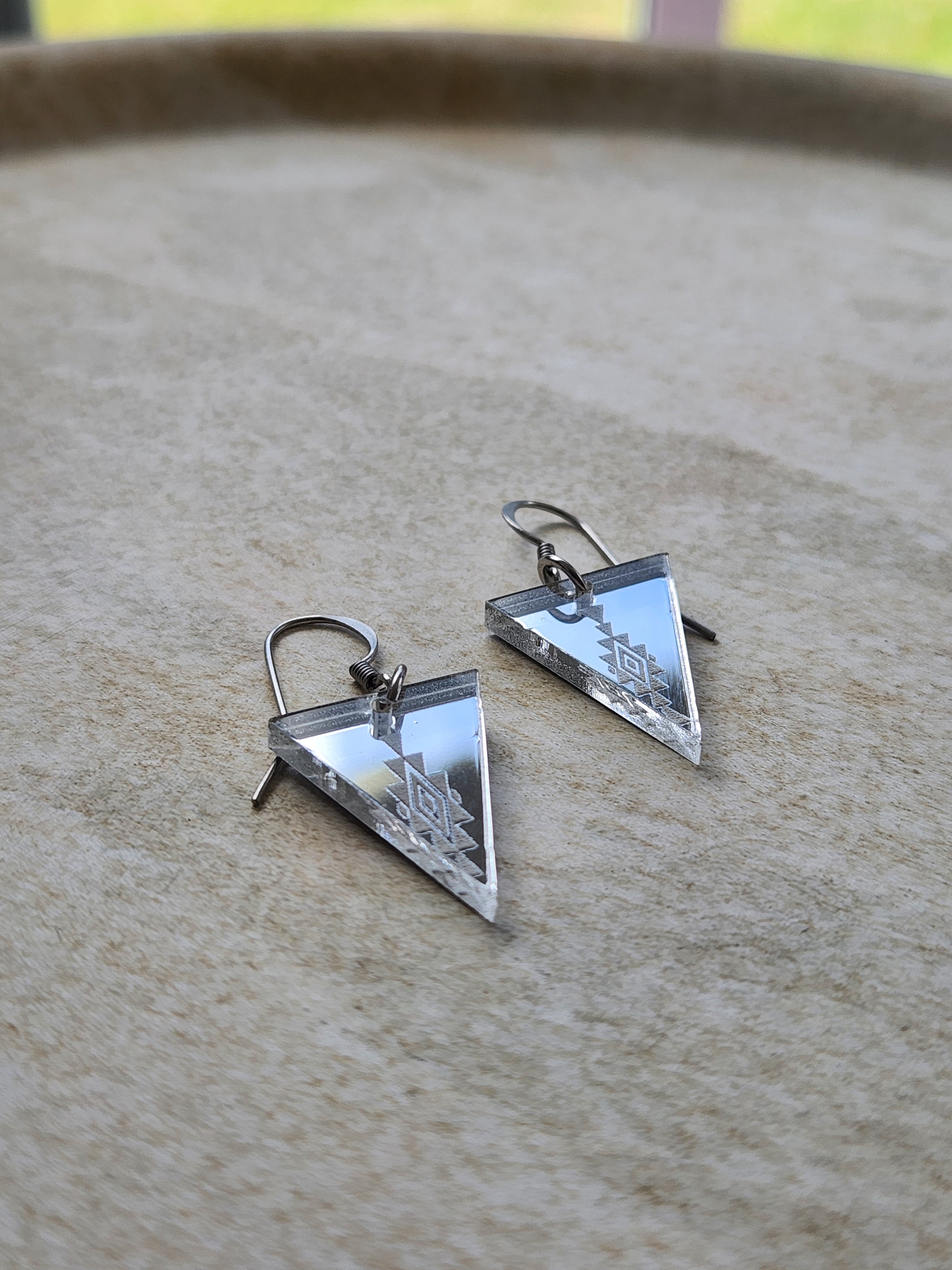Small Triangle Mirror - Silver Style 2