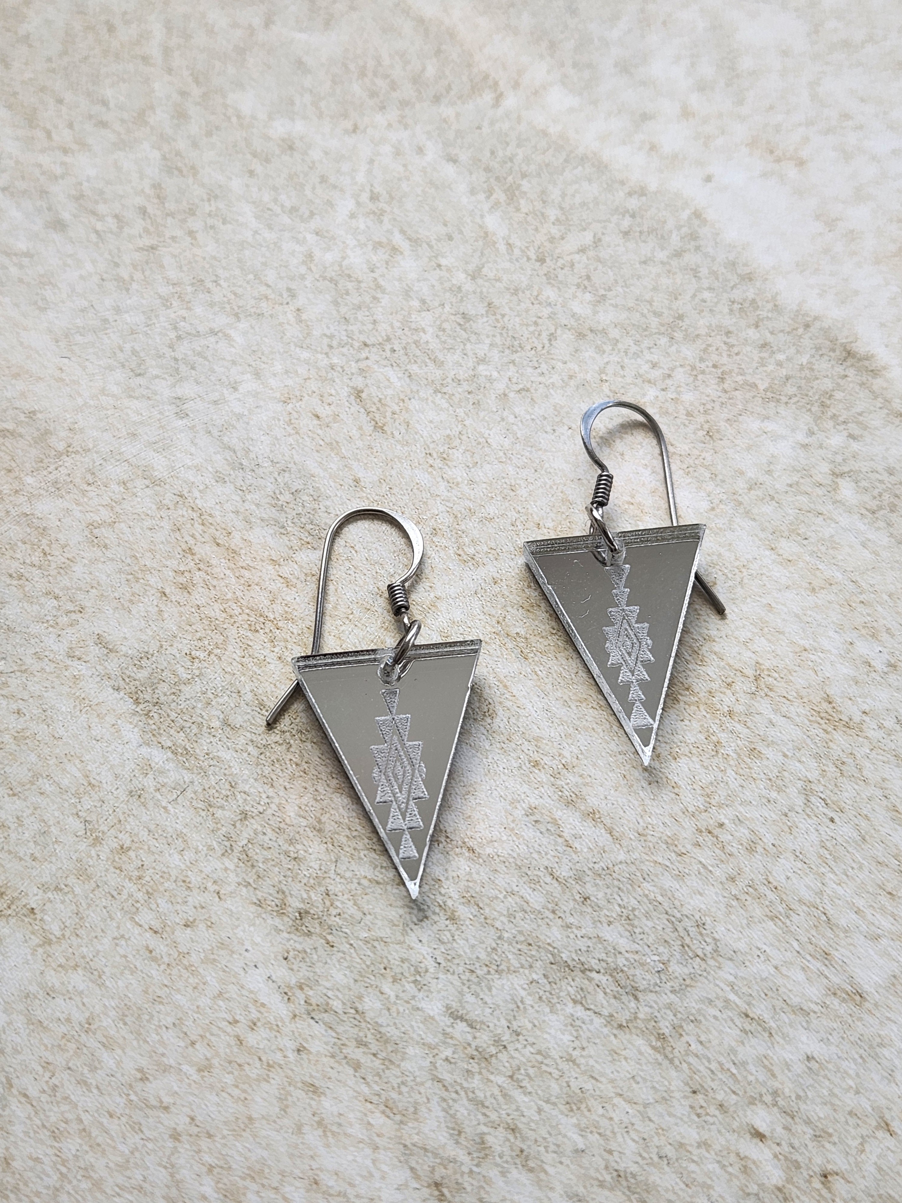 Small Triangle Mirror - Silver Style 2